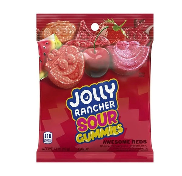 Jolly Rancher All Red Sour Gummies (Canada) - www.professorsnacks.com